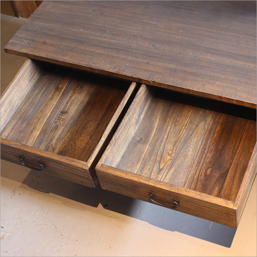 アンティーク 文机 書机 座机 パソコンデスク ロータイプ 古材 桐