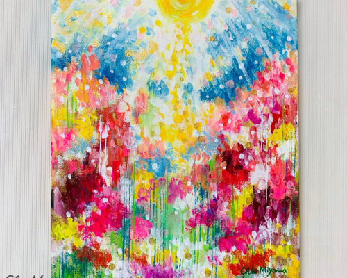 ミグシスページ】現代アート 抽象画 北欧アート カラフル モダンアート