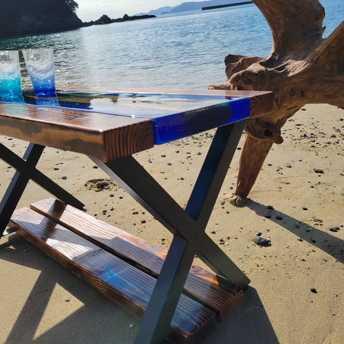 リバーテーブル レジンテーブル テーブル ローテーブル・リビング