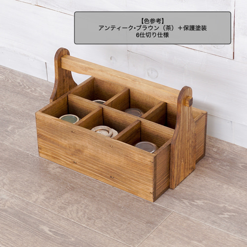 ③おかもち木箱 仏飯器入れ 6穴蓋仕様【受注】黒 他2色 かご