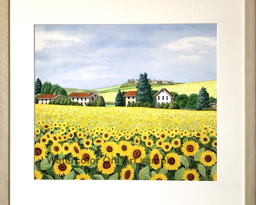 富の訪れ(ひまわり)アクリル画 富の訪れ(ひまわり)アクリル画 富の訪れ