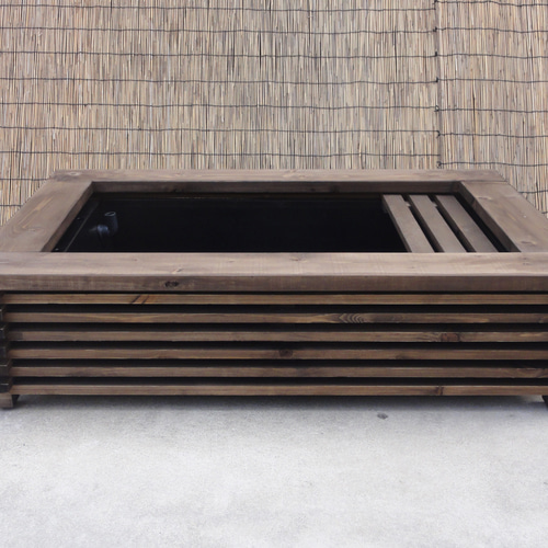 ビオトープ 60L トロ舟＆木枠セット（棚付き） メダカ＆金魚飼育用