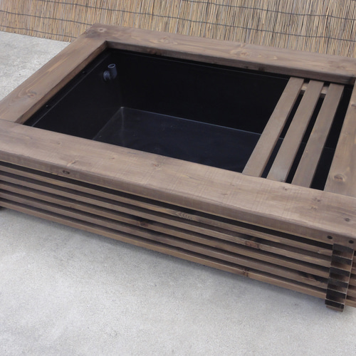 ビオトープ 60L トロ舟＆木枠セット（棚付き） メダカ＆金魚飼育用