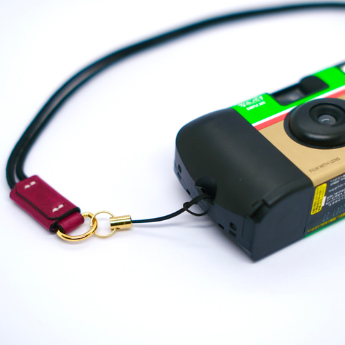 写ルンです カメラストラップ 『本革 ルガトショルダー使用』 ネック