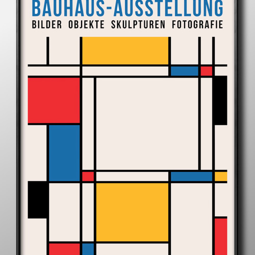 14406□アートポスター 絵画 A3サイズ『バウハウス BAUHAUS』イラスト