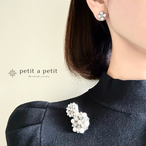 スワロフスキー®︎ ブローチ Allium double ギフトボックス付 ブローチ