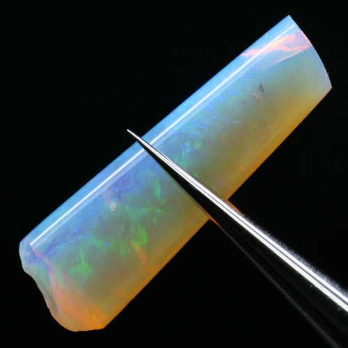 鉱物 標本 化石 蛋白石 潜晶質 原石】オーストラリア ベレムナイト