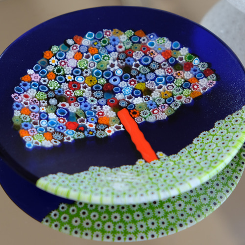 ベネチアンガラス ヴェネチアンガラス ミルフィオリ お皿 プレート