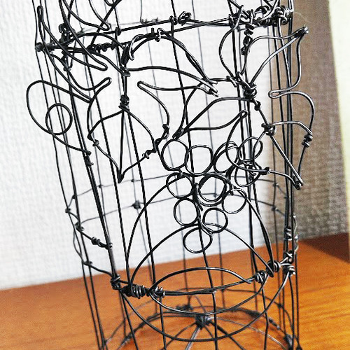 ワインボトル ワイヤーアート 立体・オブジェ YAN 通販 17106895