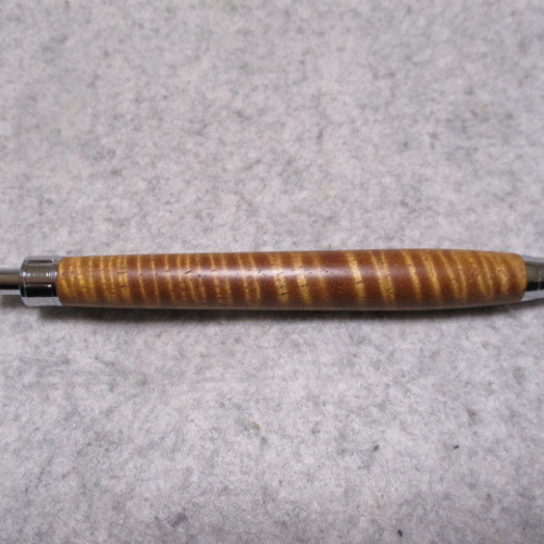 ハワイアンコア カーリー杢 椿油仕上げ 木軸ボールペン(シャープ
