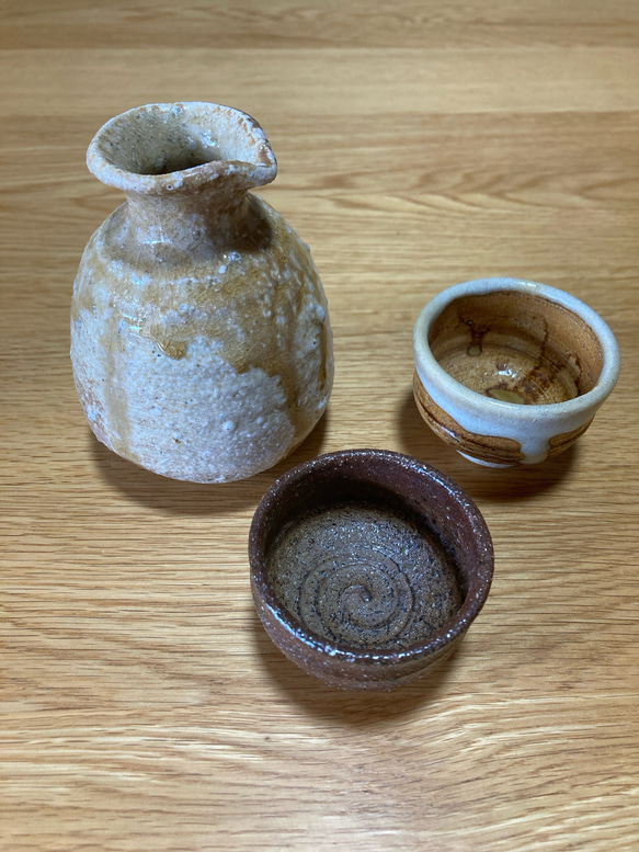 萩焼 大型白釉大壺 造形花立 鬼萩花瓶 飾壺 重さ