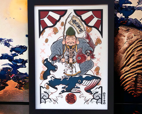 福の神様の絵(1枚サイン入り) 福の神様の絵(1枚サイン入り) it