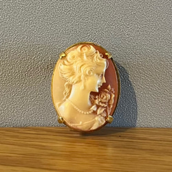 イタリアの古いカメオ Cameo アンティーク2WAY ブローチ&ペンダント