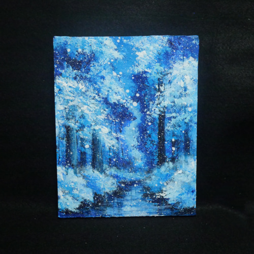 F40号】冬の日#02 油絵 oilpainting 原画 ホワイト チェック F40号】冬