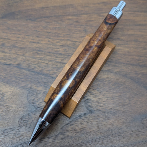 401ペン工房翌檜 極上 デザートアイアンウッド 瘤杢 ツートン 木軸