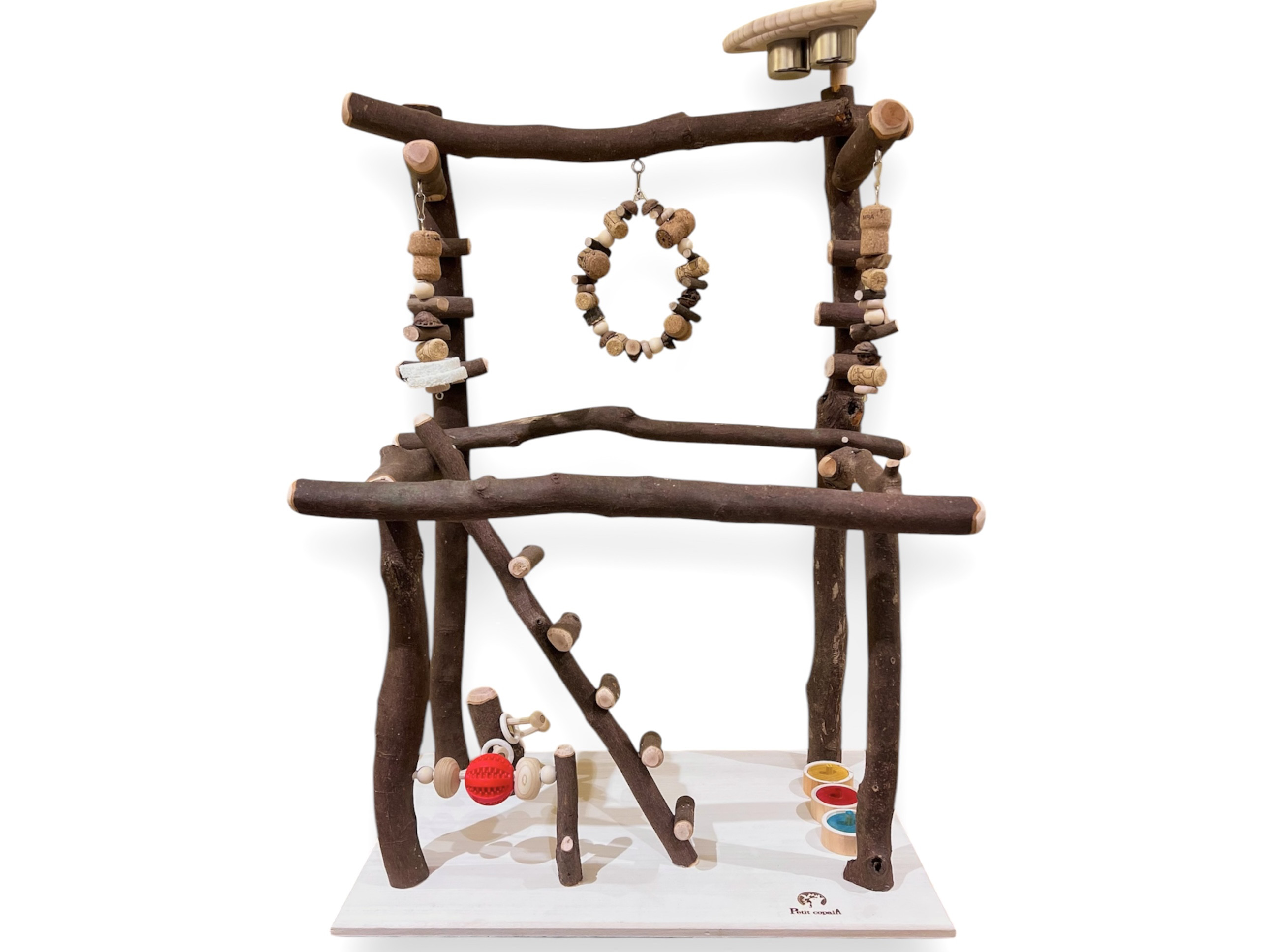 ことりのおおきなあそびば ミラー付き 文鳥 インコ バードアスレチック