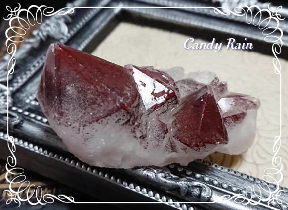 レッドファントムクォーツ・原石クラスター～Type.A～ *** 天然石