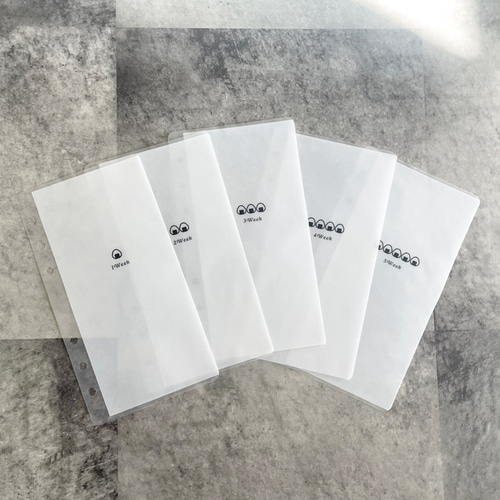 お試し価格】A6 リフィル 5枚セット saving 貯金 韓国 お金管理