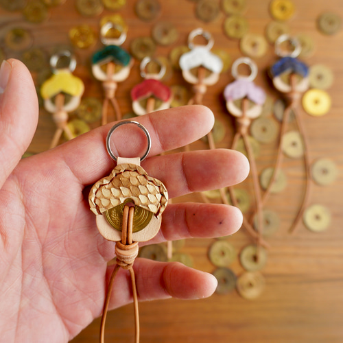 運気爆上げ⤴️2025年の干支【巳年】蛇の革を使った、5円＝ご縁