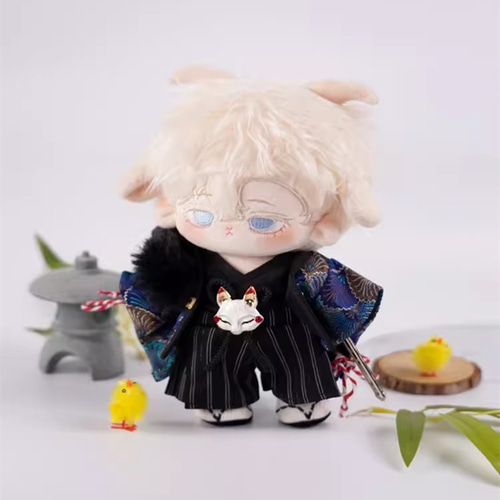 20cm着せ替えぬいぐるみ服 狐祭りセット 4色 着せ替え人形 ぬいぐるみ