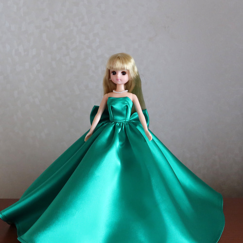 リカちゃんのお洋服＊＊ドレス＊グリーン＊緑＊ドール服 その他人形
