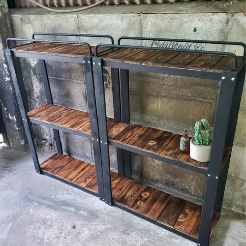 特大アイアンバーシェルフ 男前インテリア 棚 ラック 家具 収納