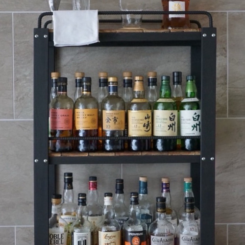 ウイスキーラック 上段バー無しタイプ 特大ウィスキーラック 飾り棚
