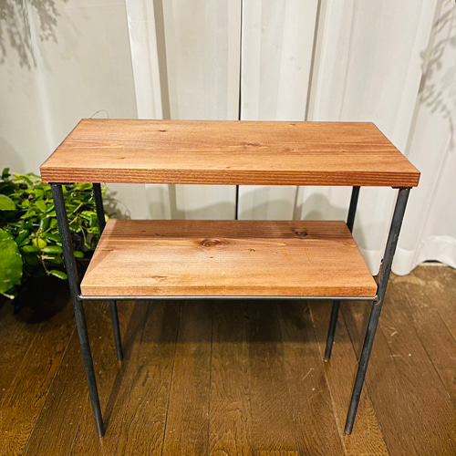 サイドテーブル アイアン家具 男前家具 ハンドメイド オーダーメイド