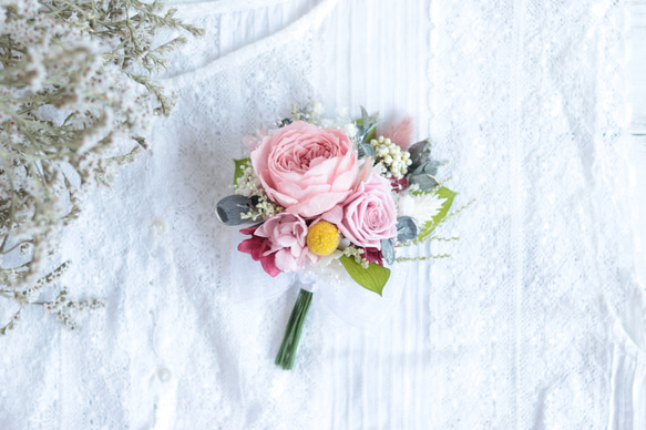 ピンクハウス ローズブーケコサージュ m.kページ ローズリース