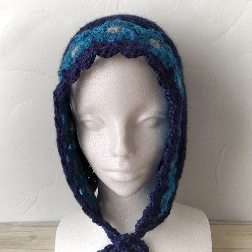 AMOMENT CROCHET KNIT BONNET クロシェ バラクラバ バラクラバ