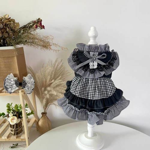 ローズ犬服 猫服 ハンドメイド ワンピース わんちゃん ローズ犬服 猫服