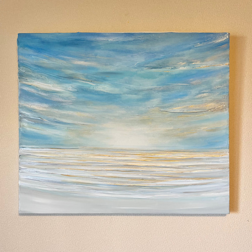 絵画『波打ち際』アクリル画F10 絵画『波打ち際』アクリル画F10