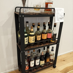 鉄筋バーラック 木製ラック 棚 収納 男前インテリア インダストリアル