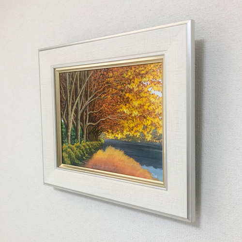 そ*る様 【秋の訪れ】アクリル画 F3 風景画 絵画 そ*る様 【秋の訪れ