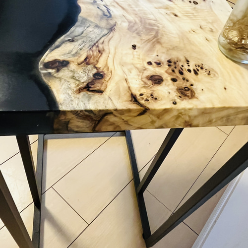 ポプラ レジンテーブル ソファテーブル サイドテーブル サイドテーブル