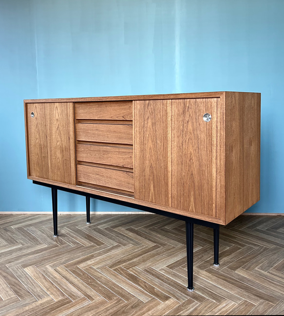 チーク サイドボード 北欧 ミッドセンチュリー ヴィンテージ チェスト