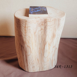 切株ウッドスツール・丸太サイドテーブル・無垢無塗装・オーガニック