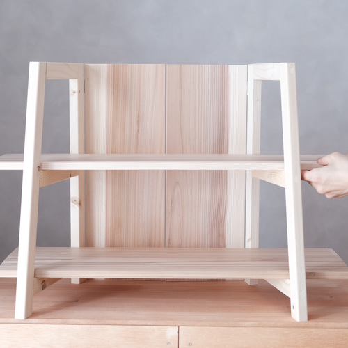 イベント什器 軽量 2段 マルシェ ディスプレイ 折りたたみ 棚