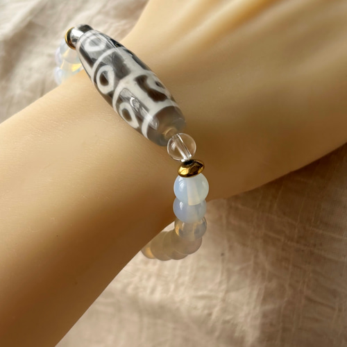 開光 仏心九眼天珠 ブレスレット dzi ＊ ΚΑйON ＊ 通販 19031076