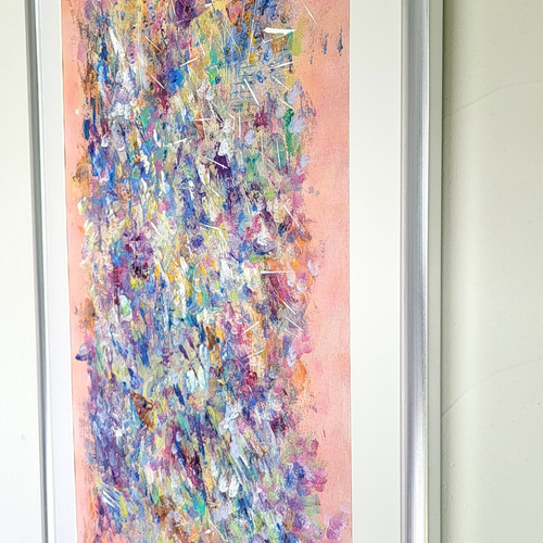 香水 / 抽象画 77×56㎝ B2 額縁セット 原画1点のみ モダンアート