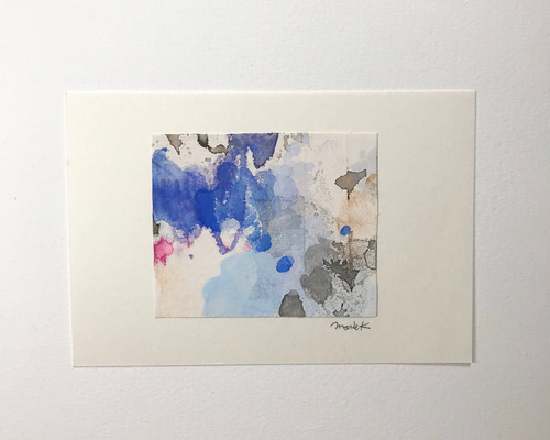 水彩画。抽象 ハーモニーー7 水彩画。抽象 ハーモニーー7 水彩画。抽象