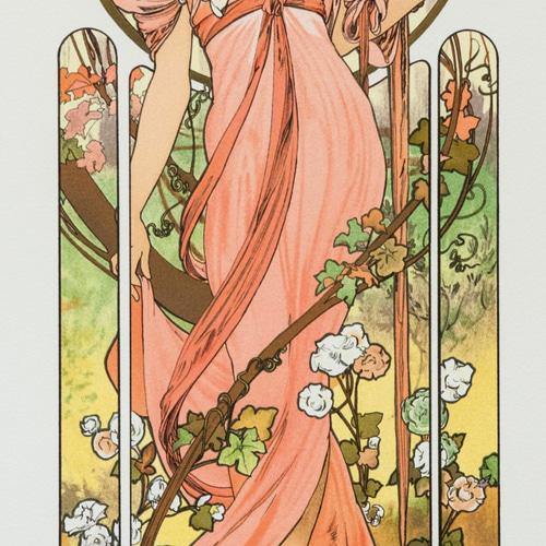 アルフォンス・ミュシャ「モエ・エ・シャンドン シャンパン・ホワイト