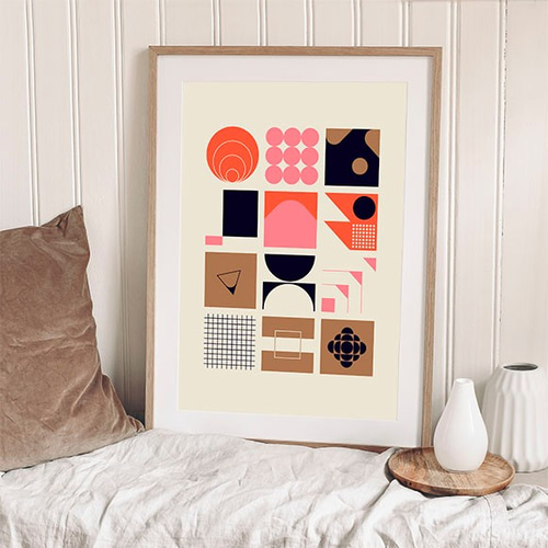 北欧系パターン / ポスター 写真 ミニマル 形 アブストラクト 抽象画