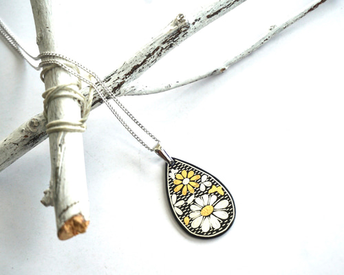 京の象嵌 ネックレス 純金使用 純金京象嵌】ネックレス 桜- JTOPIA