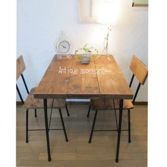 お値引き可】足場板ダイニングテーブル(カフェで使用)アンティーク