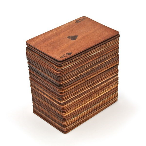 受注製作：送料無料】 木製トランプ 50*75（インテリア用） その他