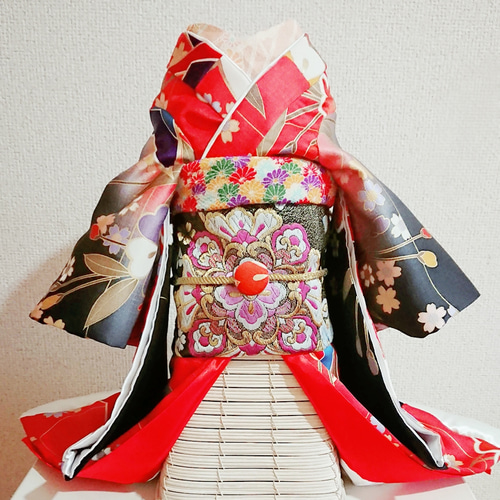 B411.pon2pan2☆オーダー☆犬お着物☆2ウェイお着物☆犬お引きずり着物