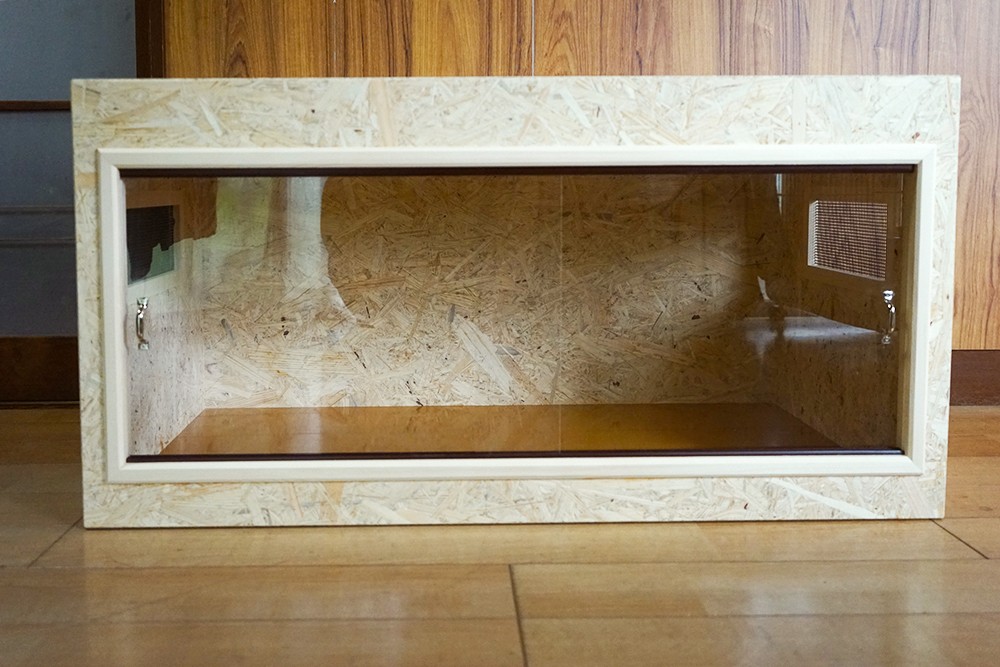 OSBボード製 飼育ケージ 90×45×45 サイズオーダー可 OSB製 飼育