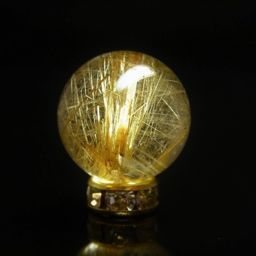 超大玉 62mm ゴールドルチルクォーツ 金針水晶 パワーストーン 超大玉