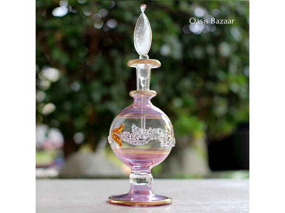 作家物吹きガラスの香水瓶 パフュームボトル 作家物吹きガラスの香水瓶